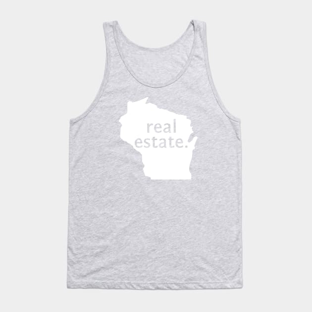 Wisconsin State Real Estate Tank Top by Proven By Ruben